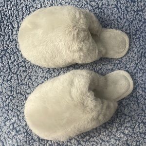 Pottery Barn Alpine Faux Fur Slippers